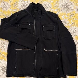 Express Black Graphic Detail Jacket